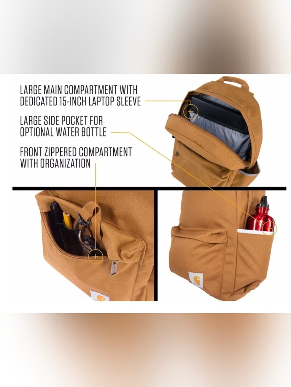 Carhartt Bright Turquoise Daypack Backpack - Picture 2 of 2